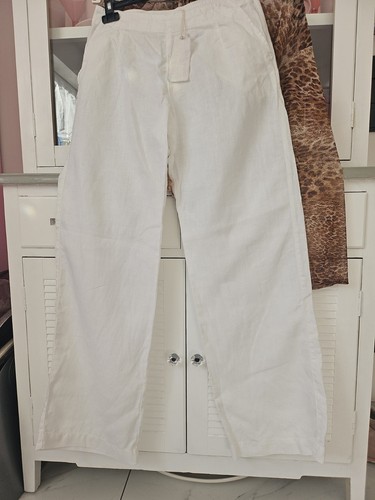 Leinenhose weiß 36 - leinenhose,