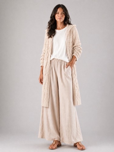 Leinen hose beige neu - 38, 40