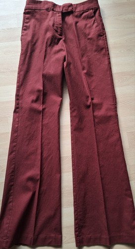 Damen leinenhose rostrot - damen,